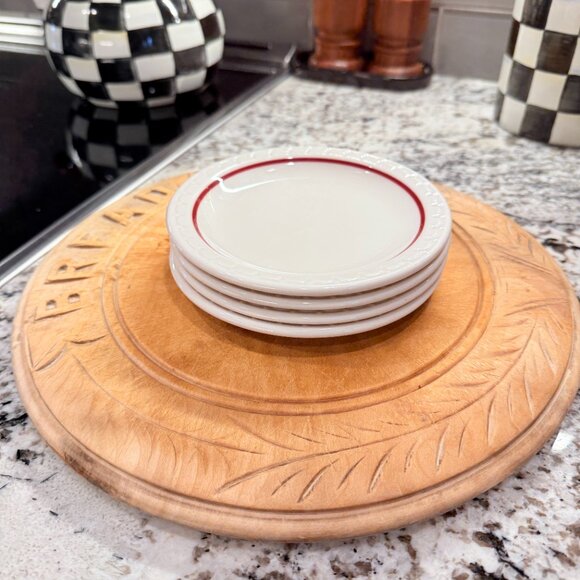 4 1950's Restaurant Bread and Butter Plates - Picture 3 of 11